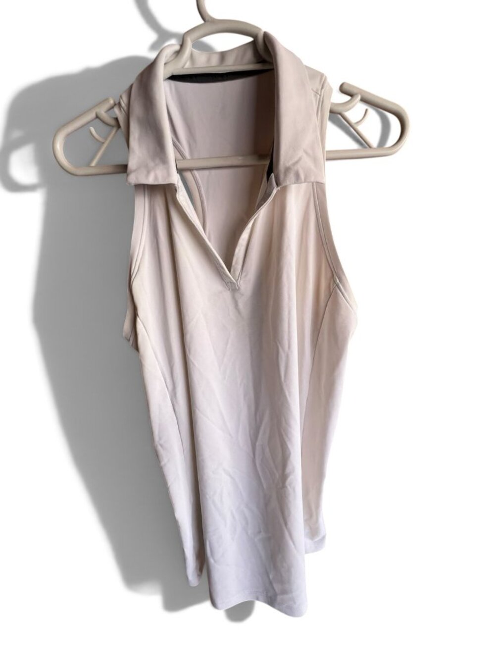Baleaf White Sleeveless Golf Tennis Polo Shirt Size M